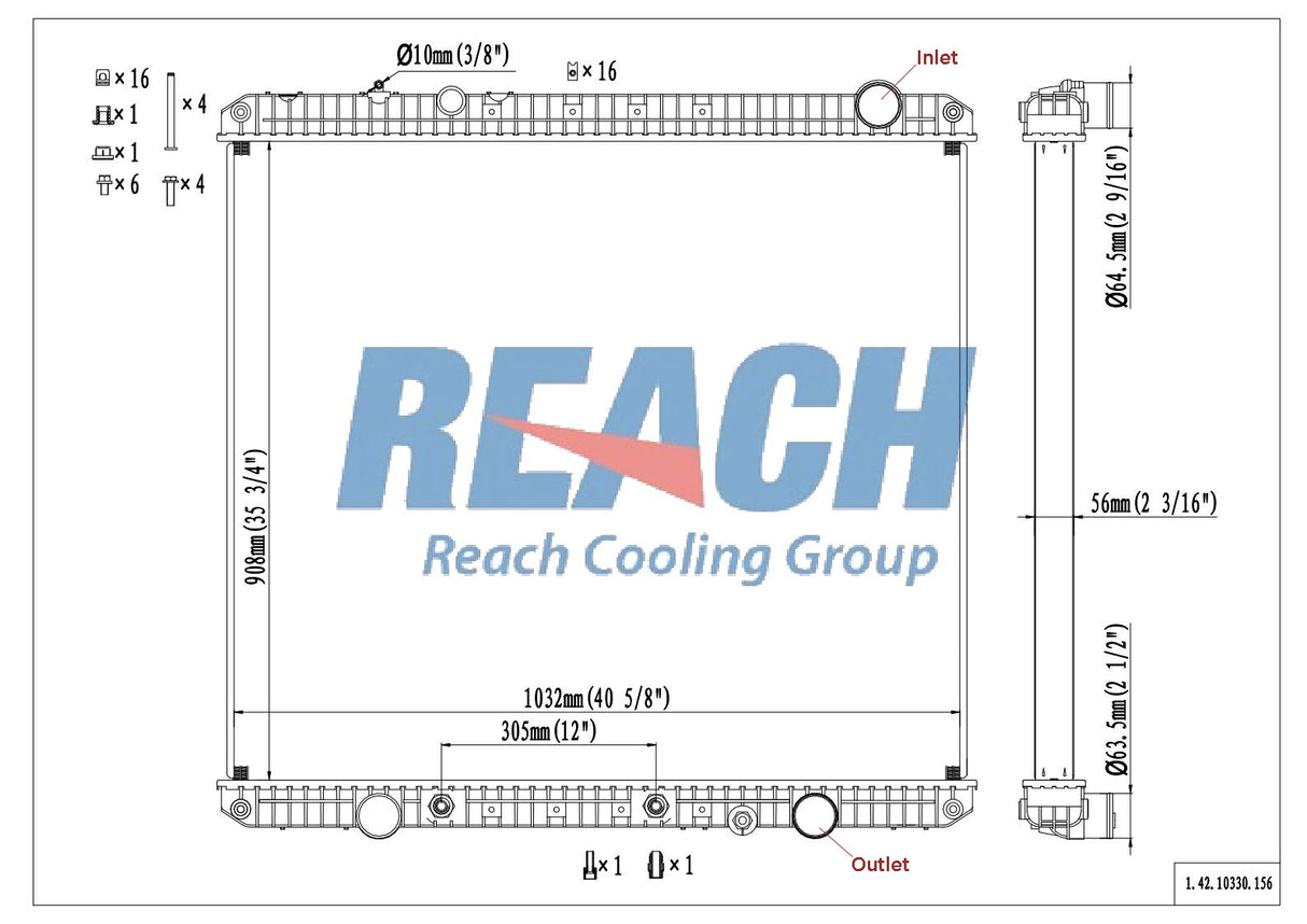Freightliner Coronado Radiator 2007-2009 A0526617000