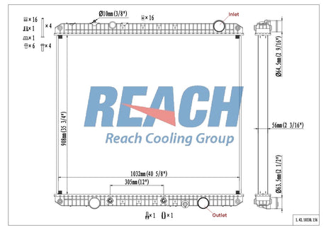 Freightliner Coronado Radiator 2007-2009 A0526617000