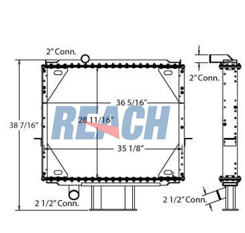 Mack Rd Radiator 1994-1999 3MF5485M2
