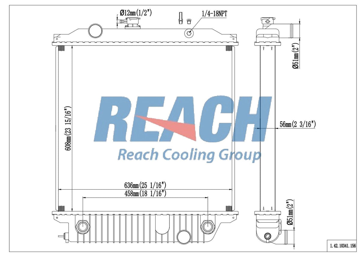 Freightliner Fld112 10.8 L Radiator 1998-2002 517053000