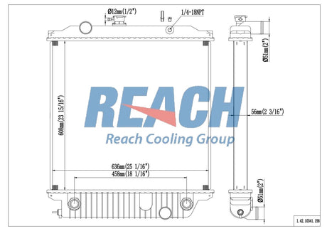 Freightliner Fld112 10.8 L Radiator 1998-2002 517053000