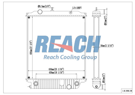Freightliner Fedex & Ups Step Vans Multiple Radiator 1003557