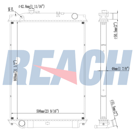 Isuzu Fvr34/6hk1-Tcsg4 2012+ Radiator 1301010130/CG4