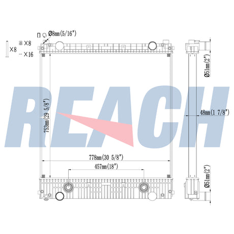 Freightliner M2 Business 106 Radiator 2004-2014 A0525423006