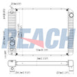International 4000 Radiator 2008-2010 20517559
