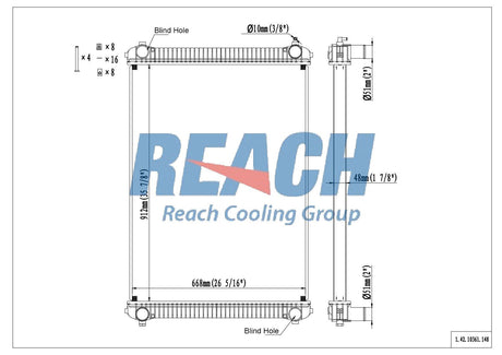 Freightliner M2 106 Radiator 2003-2007 BHTE8275