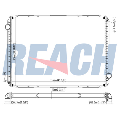 Freightliner Condor Radiator 2006-2007 SRM9305