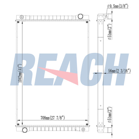 Freightliner Terling Condor Radiator 2000-2004 8000-39ST