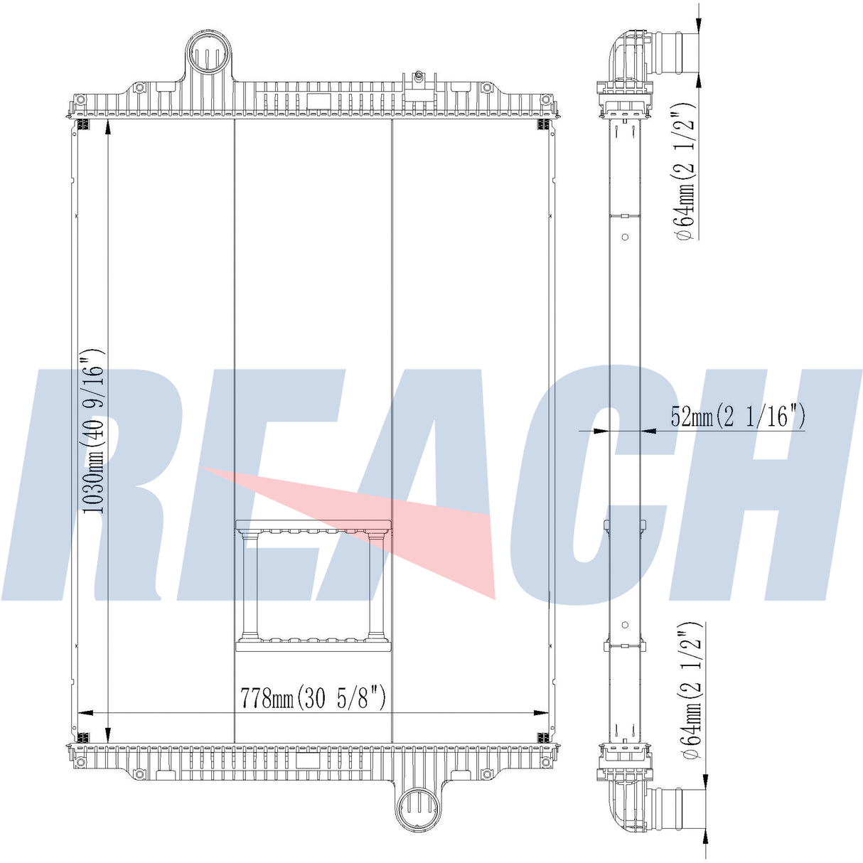 Peterbilt, Kenworth 320 Curbtender T660 Radiator 2008-2013 F3160961001010