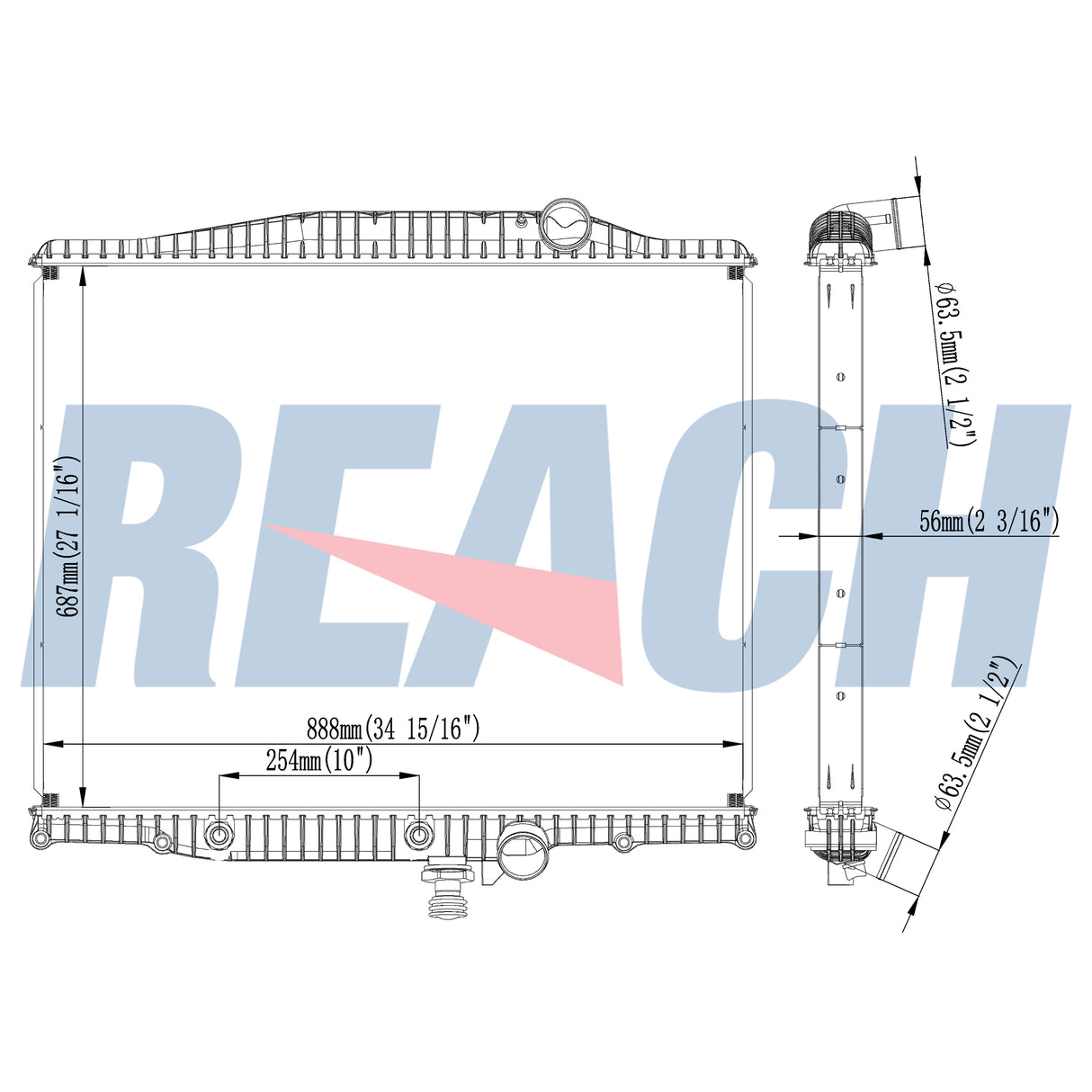 Volvo, Mack Ct Ctp Radiator 2005-2008 1102376