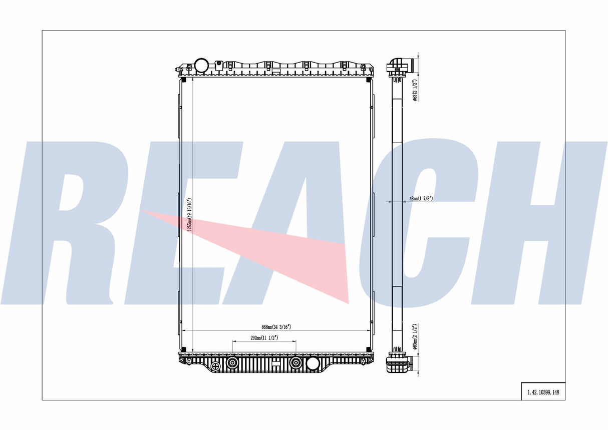 Volvo, Mack Superliner Titan All Radiator N9600002