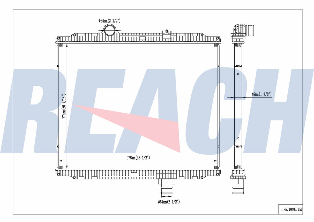 Peterbilt, Kenworth 382 Radiator 2011-2012 F3161024333420