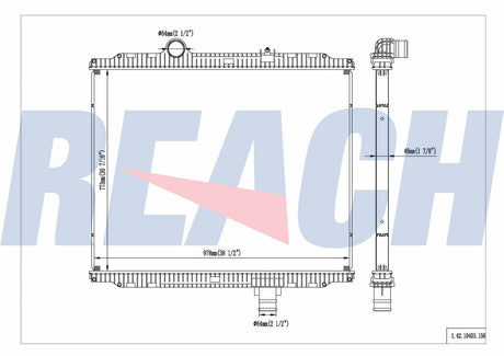 Peterbilt, Kenworth 382 Radiator 2011-2012 F3161024333420