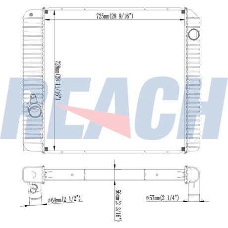 International Durastar 4000 Seriesford F650, F75012 Radiator 2010-2014 2601759C92