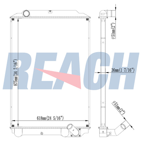 GMC Ftr/Low Cab Forward/T Radiator 2004-2007 89023385