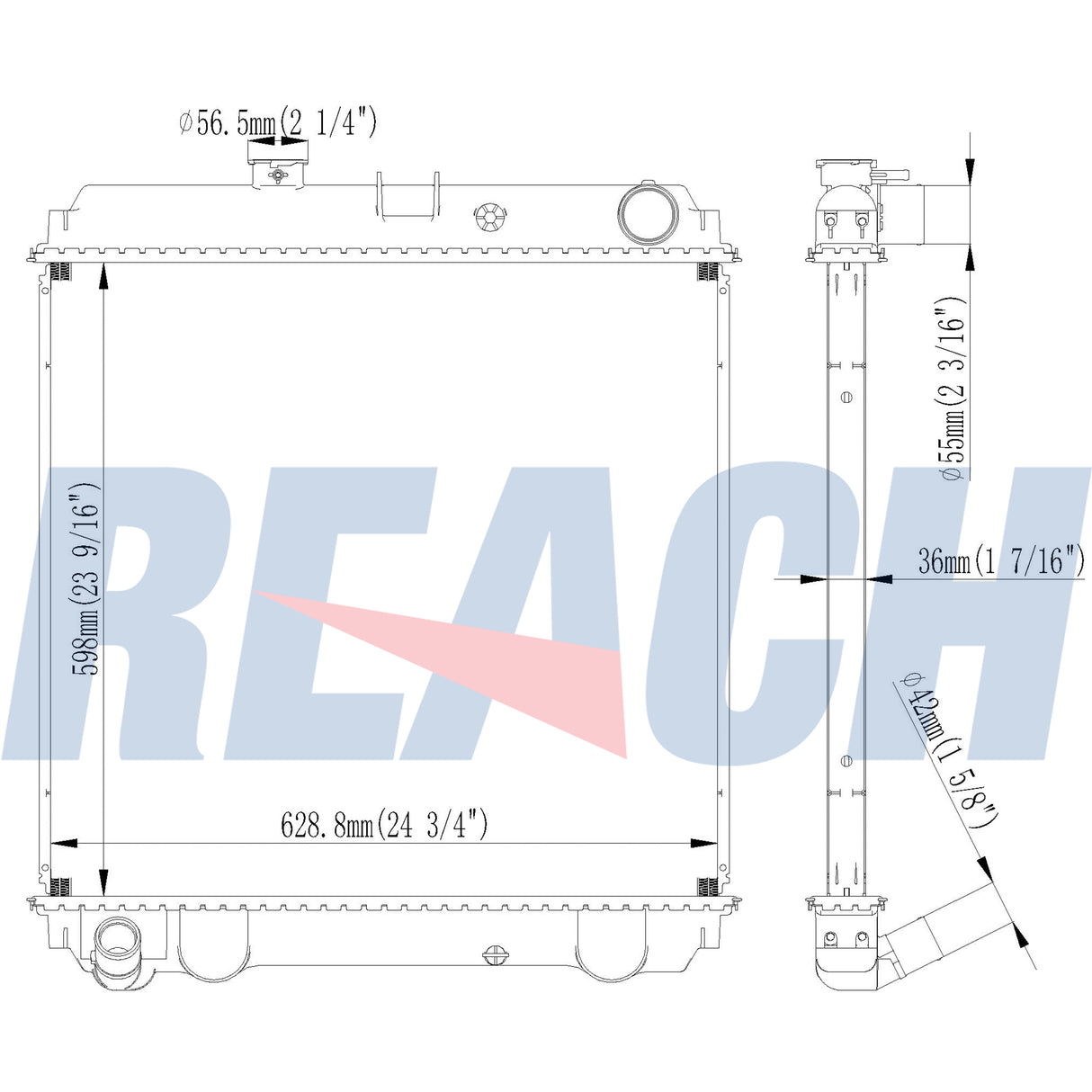 Hino 145/165/185 Radiator 2005-2007 LT9197