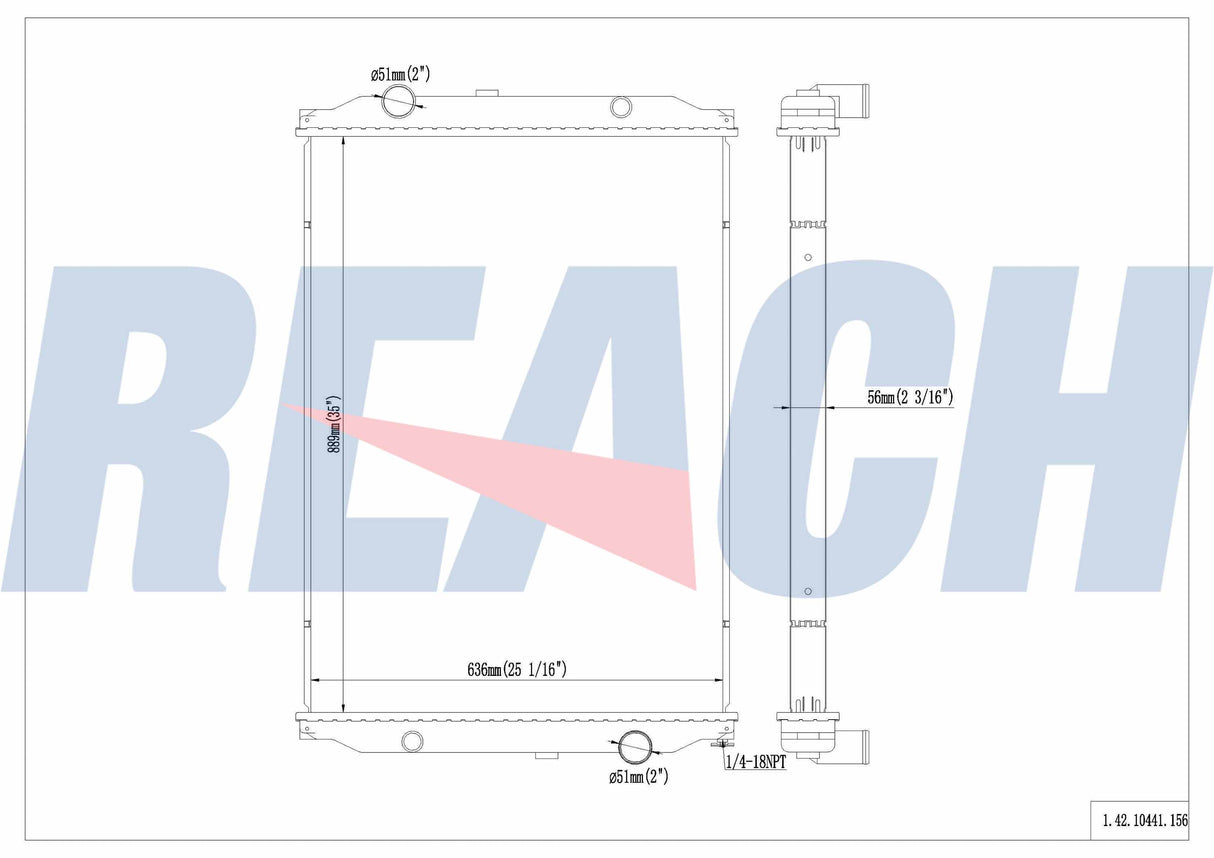 Freightliner Sterling M2 Business/Mb55/Mt35/Mt45/Mt55 Radiator 1990-1998 CTVTX82933