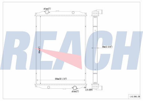 Freightliner Sterling M2 Business/Mb55/Mt35/Mt45/Mt55 Radiator 1990-1998 CTVTX82933
