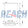 Freightliner Acterra At9500 At9513 Lt8500/9000 Radiator 2008-2014 VAB1003345