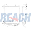 Blue Bird Bus Radiator 2007-2009 10010214