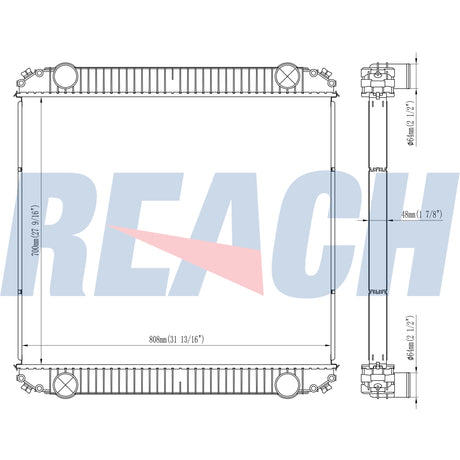 Freightliner Hdx Thomas Radiator 2007-2016 1003682BS
