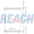 Ford Sterling Acterra Freightliner M2 106 Business Class Radiator 2005-2007 BHTD5967