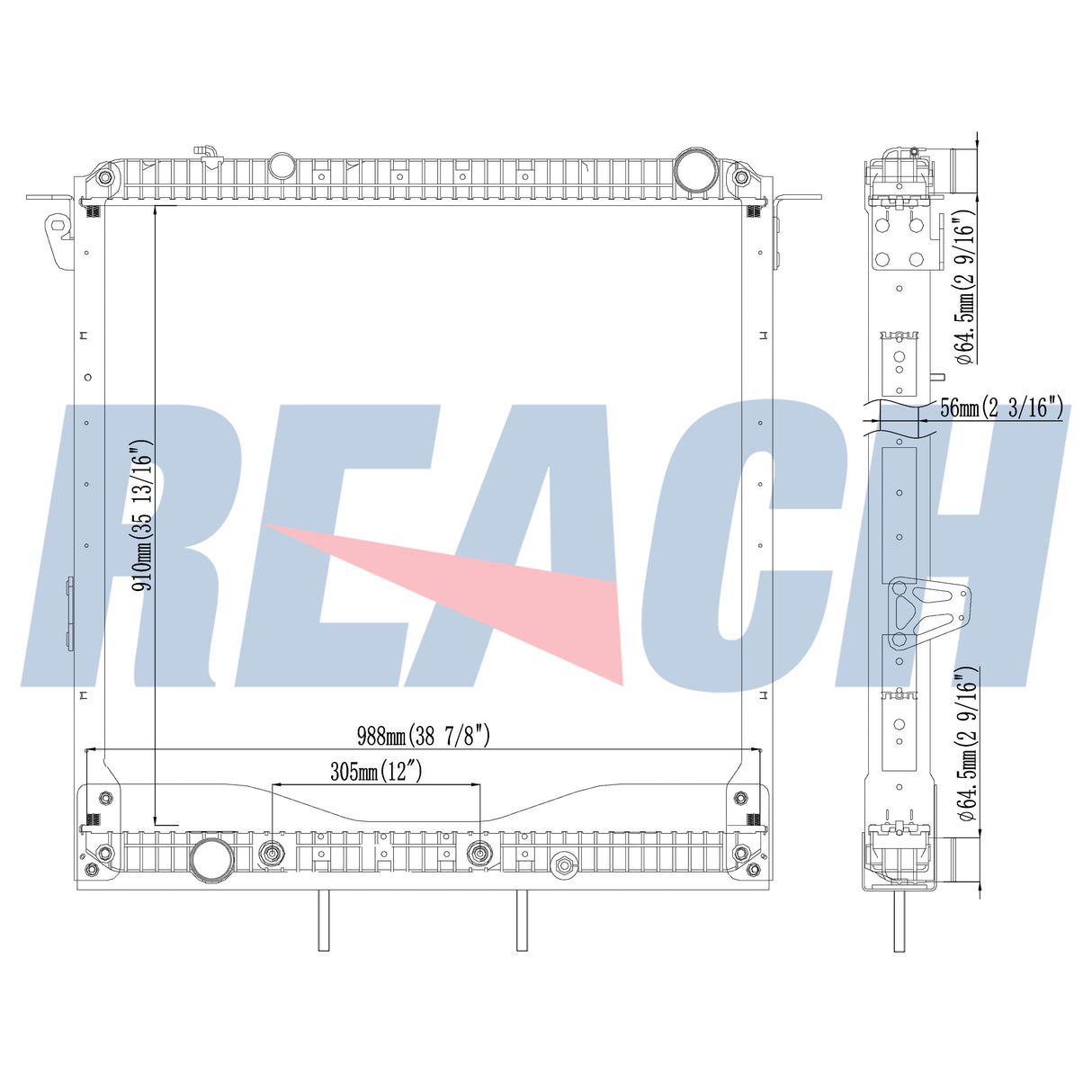 Freightliner Cascadia Radiator 2013-2014 1A0210810003
