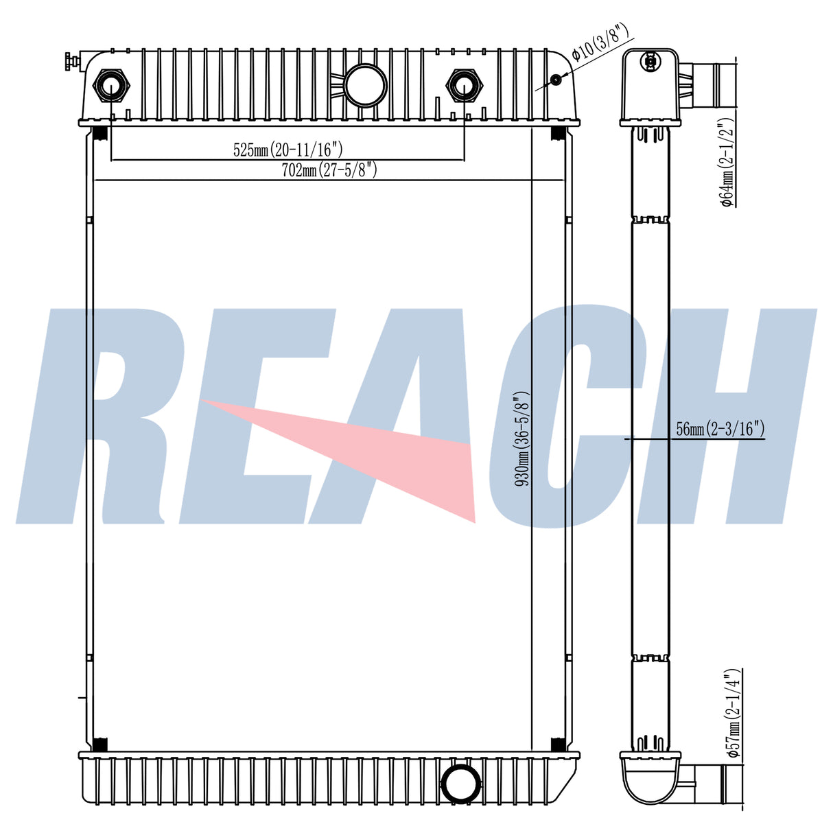 International 4300/4400/7300/Durastar 4200 Radiator 2011-2014 2601809C91
