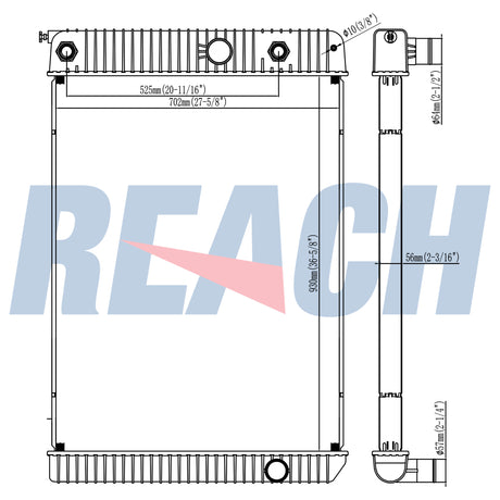 International 4300/4400/7300/Durastar 4200 Radiator 2011-2014 2601809C91
