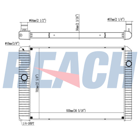 International Durastar 4300 /Workstar 7300 Radiator 2012-2013 2601252C92