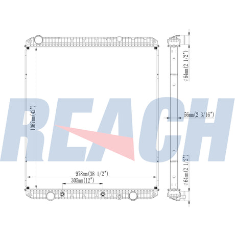 Freightliner Newer Cascadia Radiator 2008 2400600
