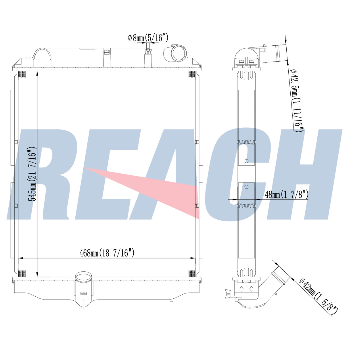 Hino Radiator 2003-Present N/A