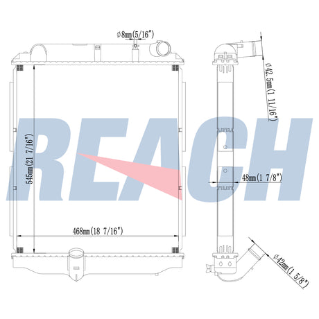 Hino Radiator 2003-Present N/A