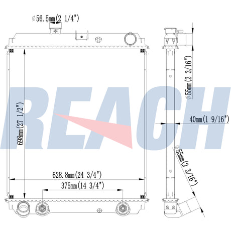 Hino Radiator 2002-2013 160906842A