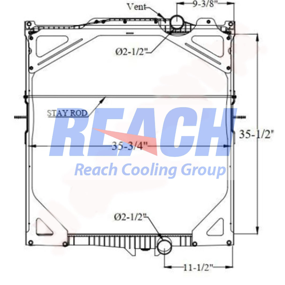 Peterbilt, Kenworth W/Frame; Optioanl5 W/O Frame Radiator 0205 8009