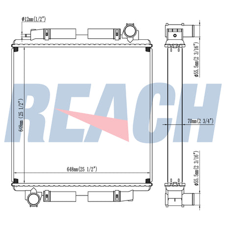 Mercedes Benz Bus 500 Radiator A3525010102