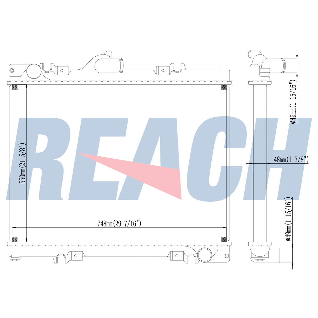 Mercedes Benz Atego 1725, Atego 1728, Atego 2428 Radiator 2428 A9585000203