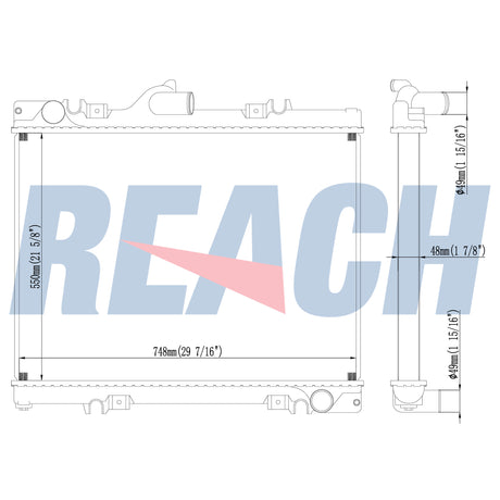 Mercedes Benz Atego 1725, Atego 1728, Atego 2428 Radiator 2428 A9585000203