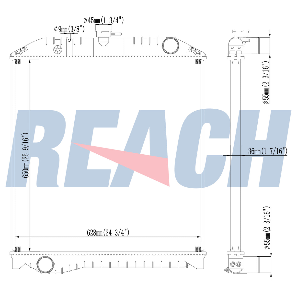 Hino Ranbow Fd1jjda Jo8c Radiator 1999-Present 160906040