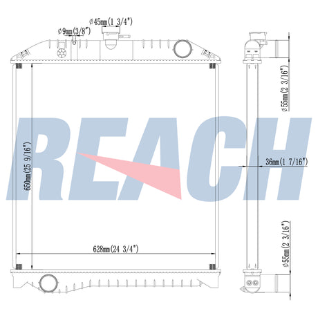 Hino Ranbow Fd1jjda Jo8c Radiator 1999-Present 160906040
