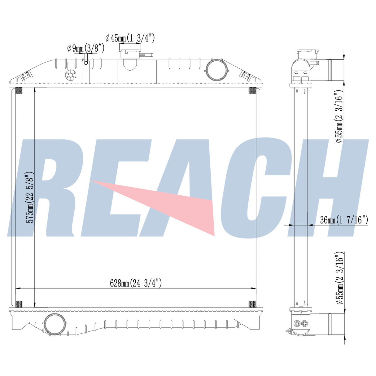Hino Ranbow Kl-Fe1jjda Jo8c Radiator 1999-Present 160906060