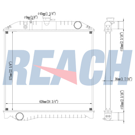 Hino Ranbow Kl-Fe1jjda Jo8c Radiator 1999-Present 160906060