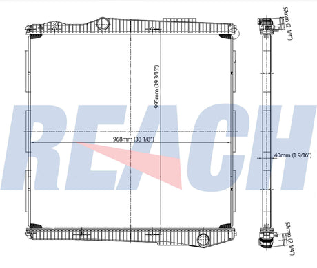 Scania Serie 5 Linha G Radiator 2008-2018 1851542