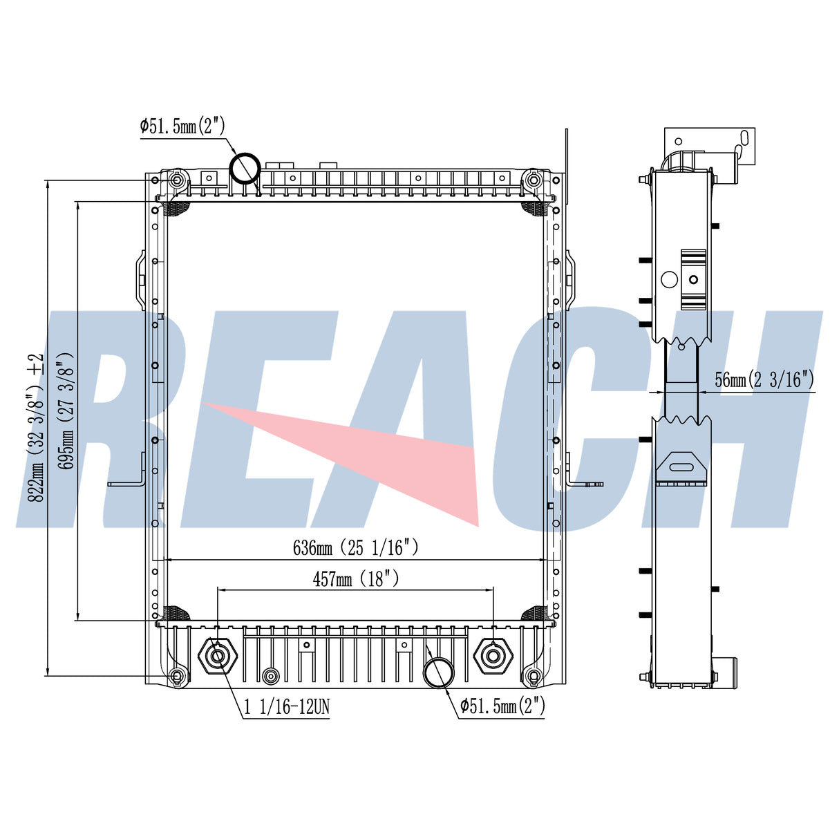 Freightliner Chassis Parcel Delivery Trucks & Motor Home Chassis Radiator 238828