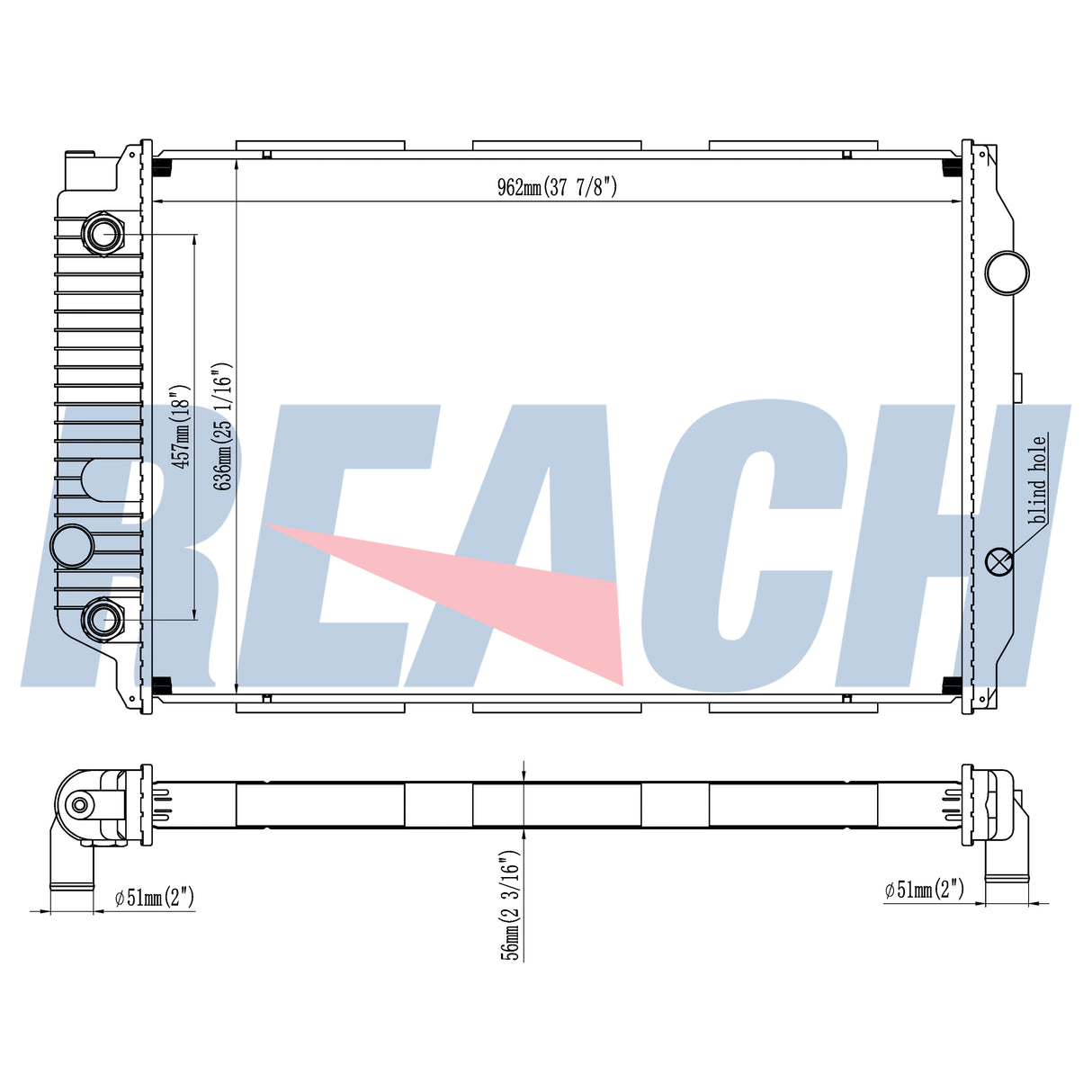 Magnum Safari Motorhome, Spartan Chasis Radiator 0437388S