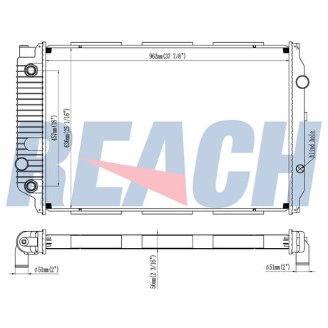 Magnum Safari Motorhome, Spartan Chasis Radiator 0437388S