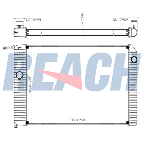 International Navistar/International Durastar 4300 Base L6 7.6l Radiator 2011-2013 2602926-C92