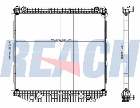 Freightliner M2 Radiator 2008-2010 528822000