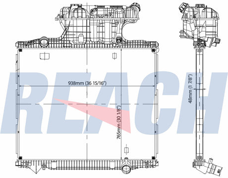 MAN Tga; With Surge Tank Radiator 81061016800