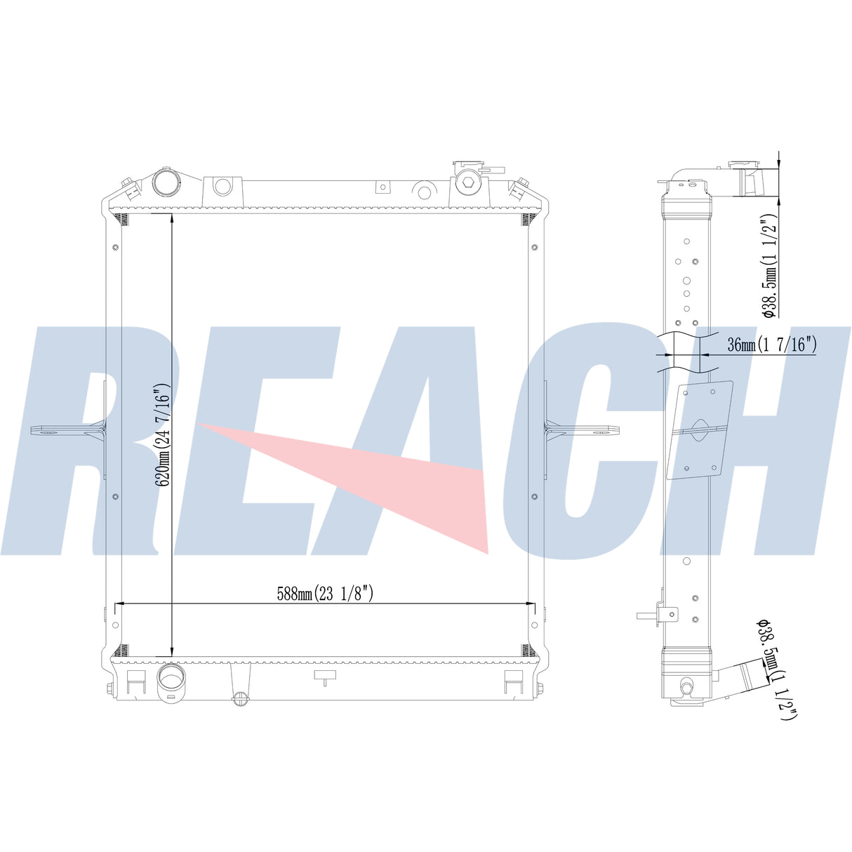 Isuzu 700p Radiator 2011-Present 131010P301B